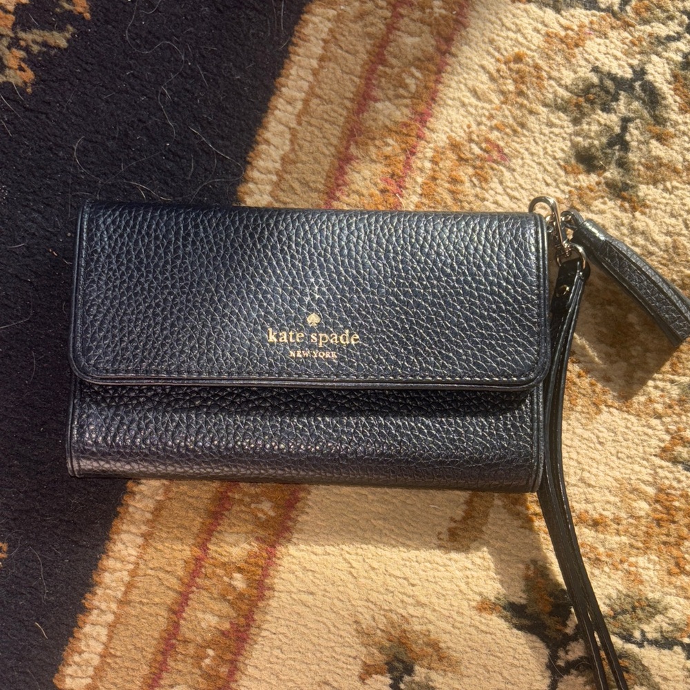 Kate Spade Midnight Black Wristlet